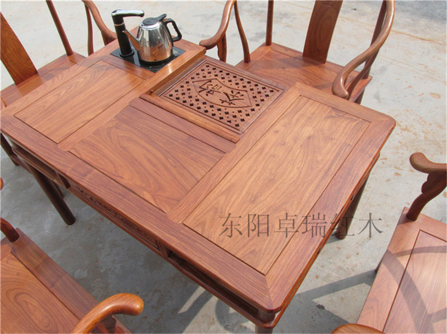 供應(yīng)明韻茶桌中式實(shí)木茶桌實(shí)木仿古茶桌紅木茶桌中式茶臺(tái)明韻茶臺(tái)5件套