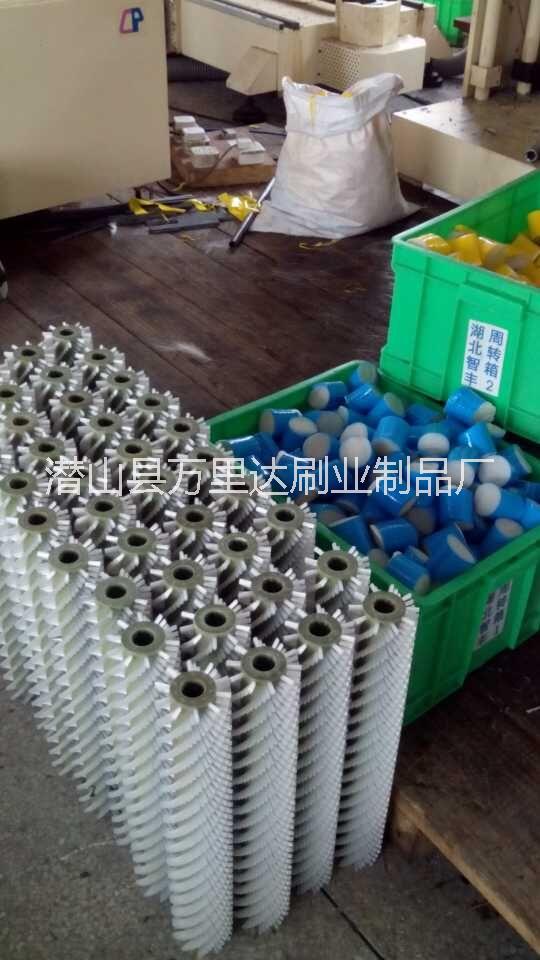 供應(yīng)熱銷螺旋清洗毛刷輥 尼龍絲螺旋毛刷輥 螺旋毛刷輥