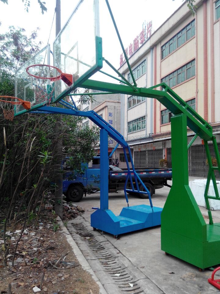 深圳籃球架，XJ-1005NBA透明擋板移動籃球架