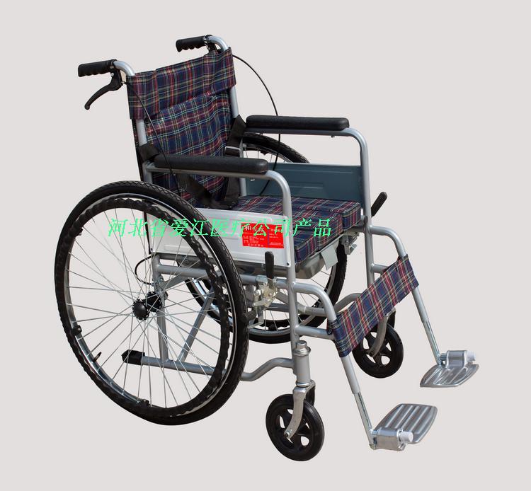 供應(yīng)輪椅軟座可折疊輪椅 四剎車折疊老年輪椅車 輕便外出輪椅帶大便口