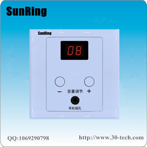 深圳對(duì)講廠家供應(yīng)SunRing病房電視伴音系統(tǒng)旋鈕調(diào)音*電視聲音接收器TS-A