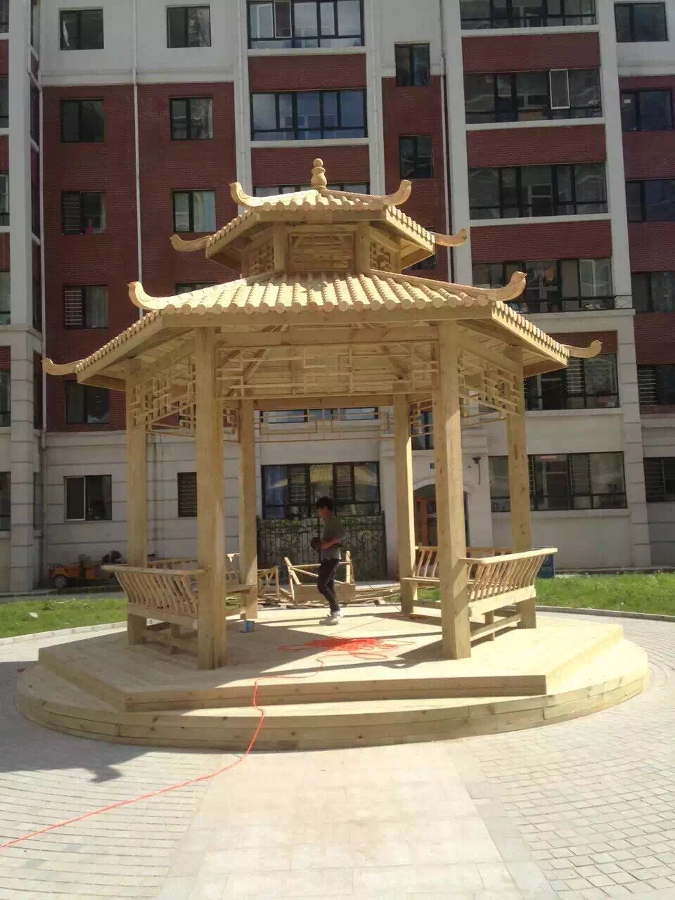 供應(yīng)沈陽防腐木涼亭公司，沈陽防腐木涼亭制造商，沈陽防腐木涼亭經(jīng)銷商