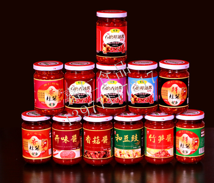 供應(yīng)濱州經(jīng)銷商辣椒醬（嘉仁香辣醬）
