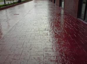 供應(yīng)用于景觀道路的鹽城壓花地坪混凝土