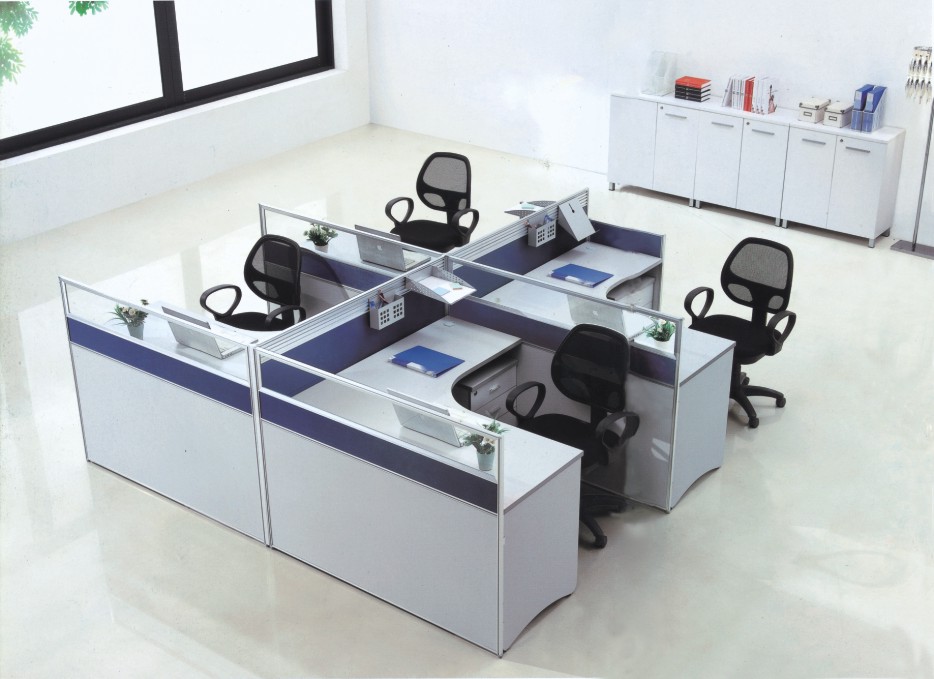 供應(yīng)東莞家具廠新款單排兩位板式組合臺