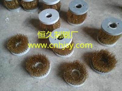 供應(yīng)山東壓力腳毛刷鋼絲圓盤刷磨料絲圓盤刷廠家直銷