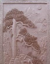 迎客松壁畫(huà) 砂巖浮雕 玻璃鋼浮雕 迎客松浮雕 東營(yíng)浮雕廠家