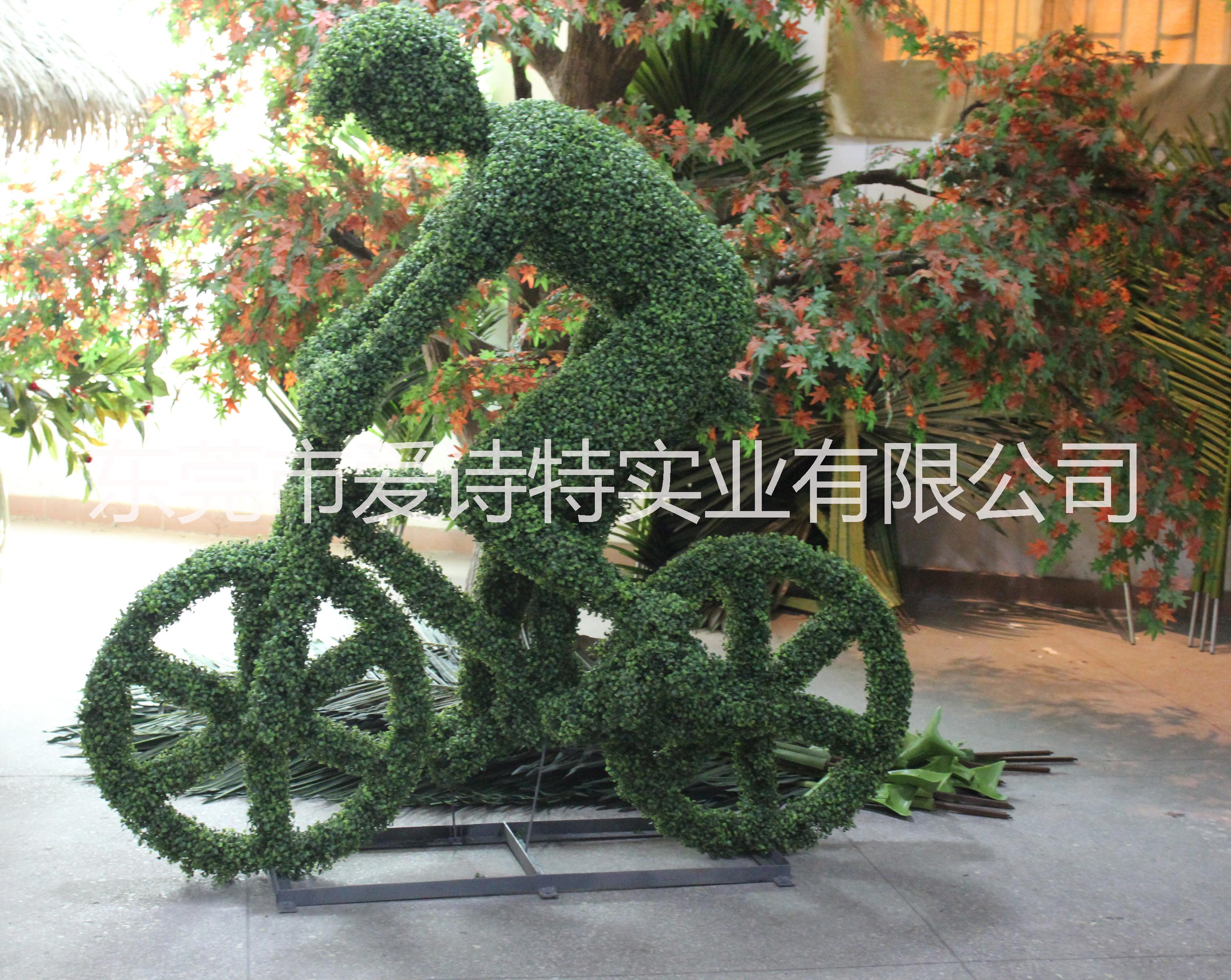 供應(yīng)大象雕塑仿真植物綠雕