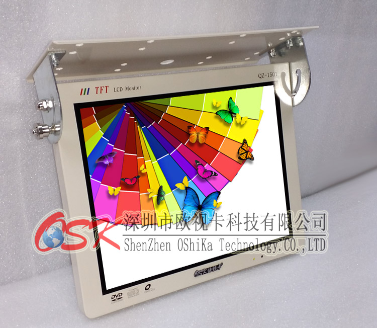 供應(yīng)歐視卡15寸公交車視頻電視QZ-1501