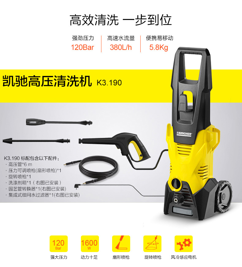 供應(yīng)K2德國凱馳高壓清洗機洗車機高壓清洗機
