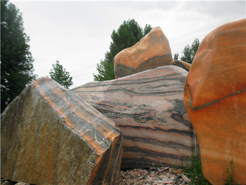 河南晚霞紅景觀石批發(fā)