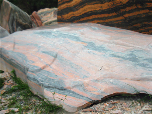 南陽晚霞紅天然風景石廠家