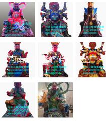 供應(yīng)2.3米騎虎財神趙公明廠家批定做