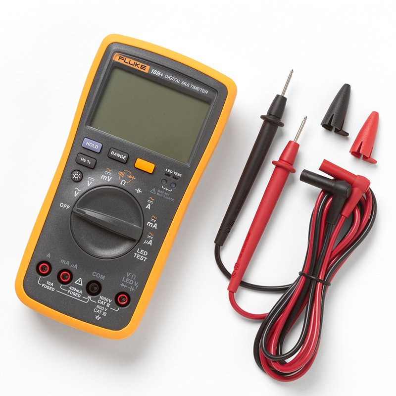 供應(yīng)福祿克萬(wàn)用表Fluke18+ *表可測(cè) 電壓,電流,電阻,電容,發(fā)光二極管