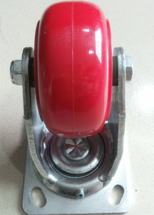 4寸重型韓式鐵芯PU萬向輪 4寸重型韓式鐵芯PU萬向輪  4寸重型韓式鐵芯PU腳輪