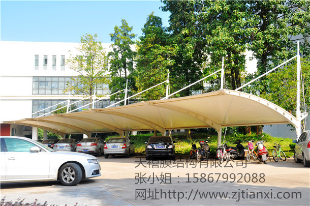 供應(yīng)歐式景觀車棚汽車遮陽別墅車棚、天禧膜結(jié)構(gòu)汽車停車棚加工
