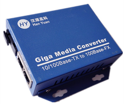 北京漢源高科百兆一光兩電光纖交換機，光纖收發(fā)器，光電轉換器