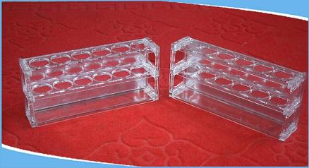 供應有機玻璃比色管架25ml  6孔，實驗室用有機玻璃比色管架  可定制