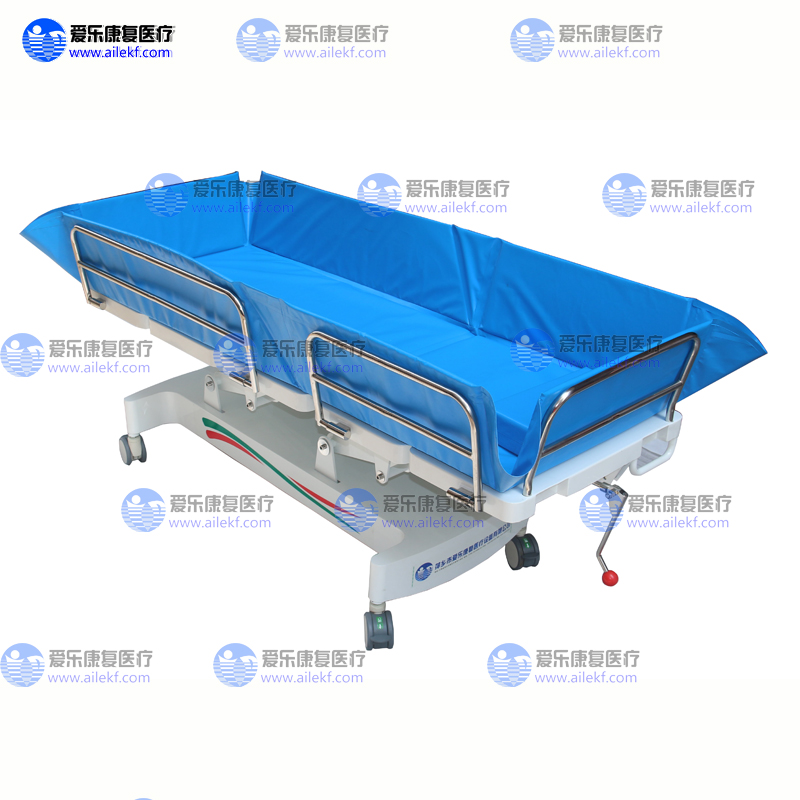 手搖靠背沐浴推床殘疾人洗澡床助浴床清洗床 老人洗澡床老年人洗澡床