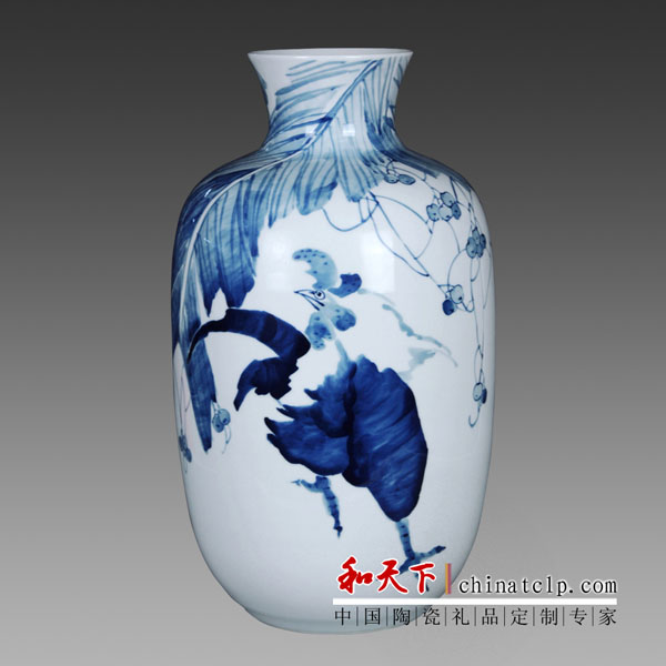 供應用于的供應景德鎮(zhèn)仿康熙年代青花雙魚瓶