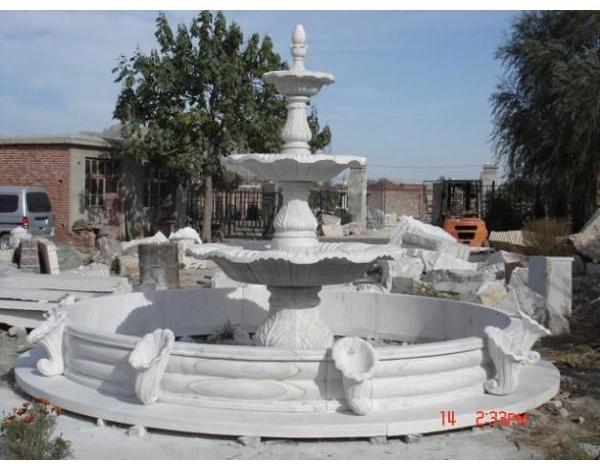 供應(yīng)晚霞紅金魚噴水?dāng)[件價格，大理石噴水魚雕刻定做廠家