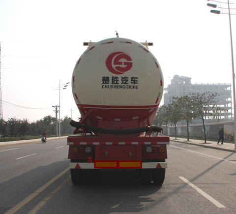 供應(yīng)三橋半掛粉粒物料運(yùn)輸散裝水泥車