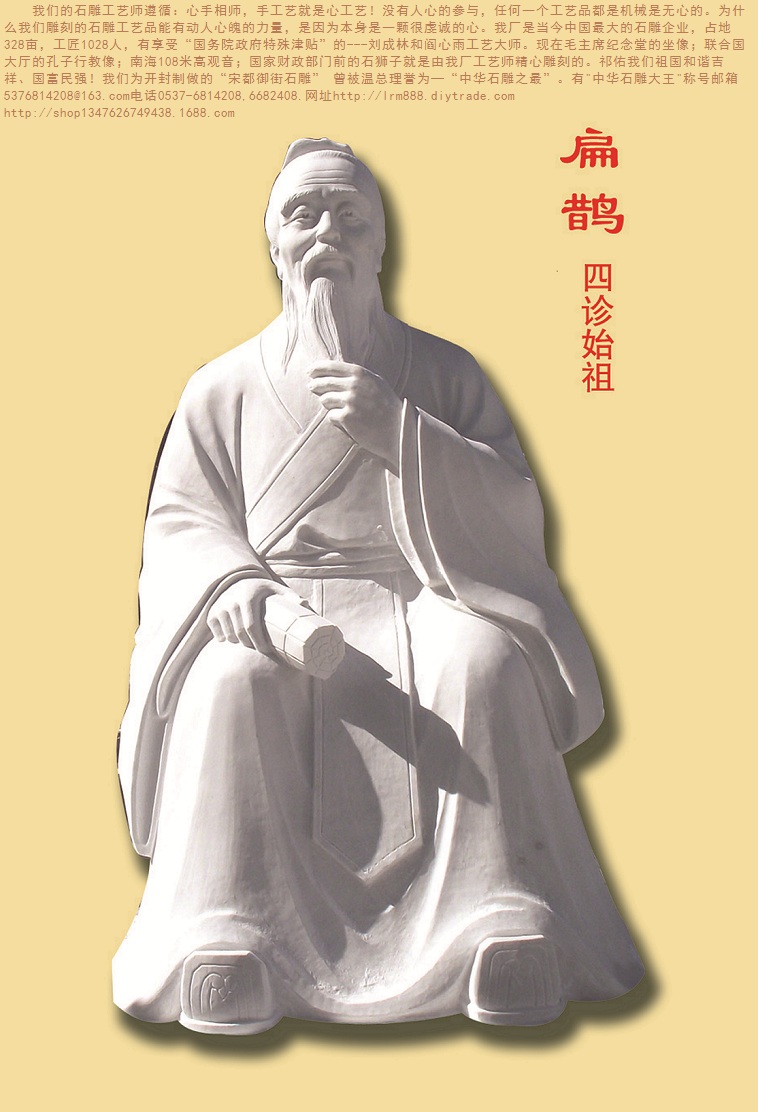 供應(yīng)石雕扁鵲岐伯南丁格爾張仲景孫思邈華佗中醫(yī)養(yǎng)生雕像