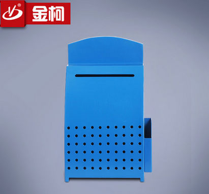 藍色噴塑信箱不銹鋼烤漆意見箱沖孔投訴箱小區(qū)排屋單戶報箱定做