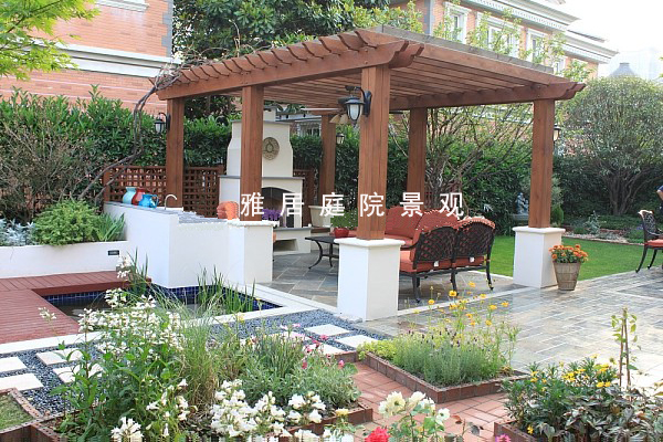 青島防腐木花架廊架葡萄架 青島防腐木施工