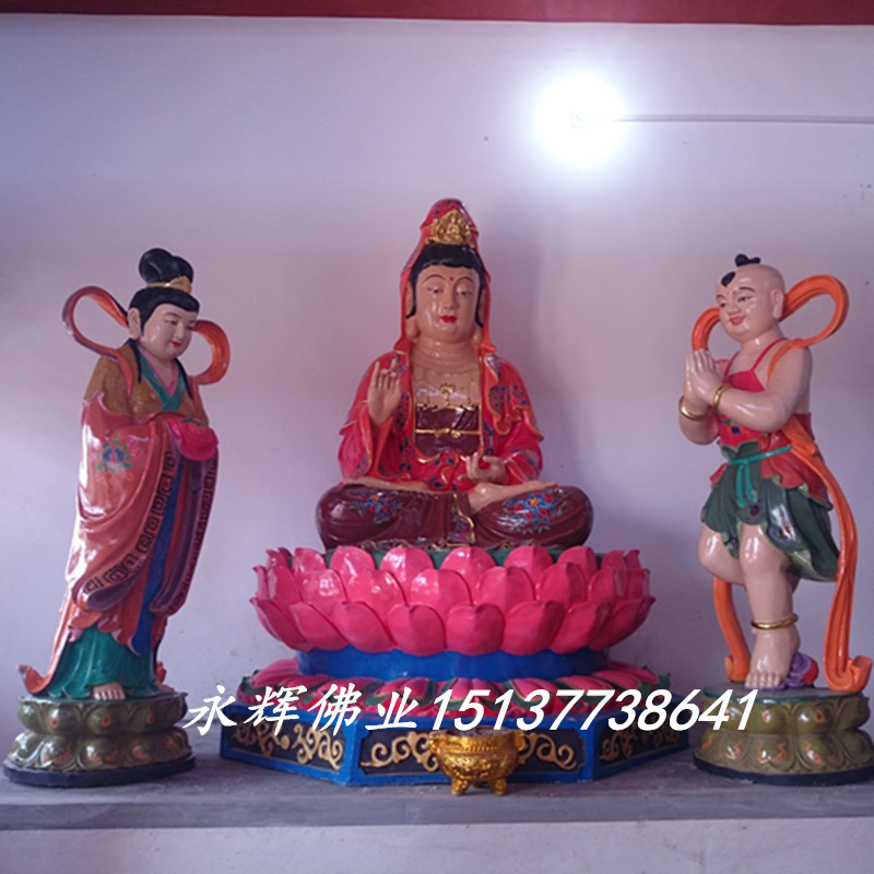 供應(yīng)用于供奉的觀音老母無(wú)極老母皇極老母彩繪神像