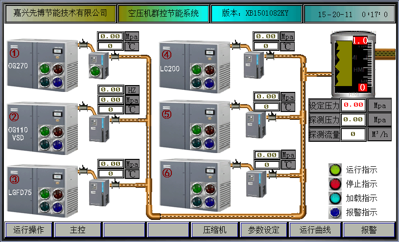 供應(yīng)空壓機(jī)智能群網(wǎng)集中控制