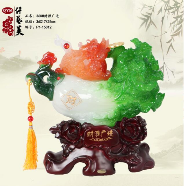 供應(yīng)供應(yīng)辦公室擺件、仿玉白菜等