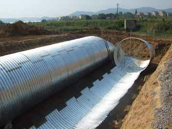 供應(yīng)紋涵管廠家銷售冠,鋼制波紋涵管