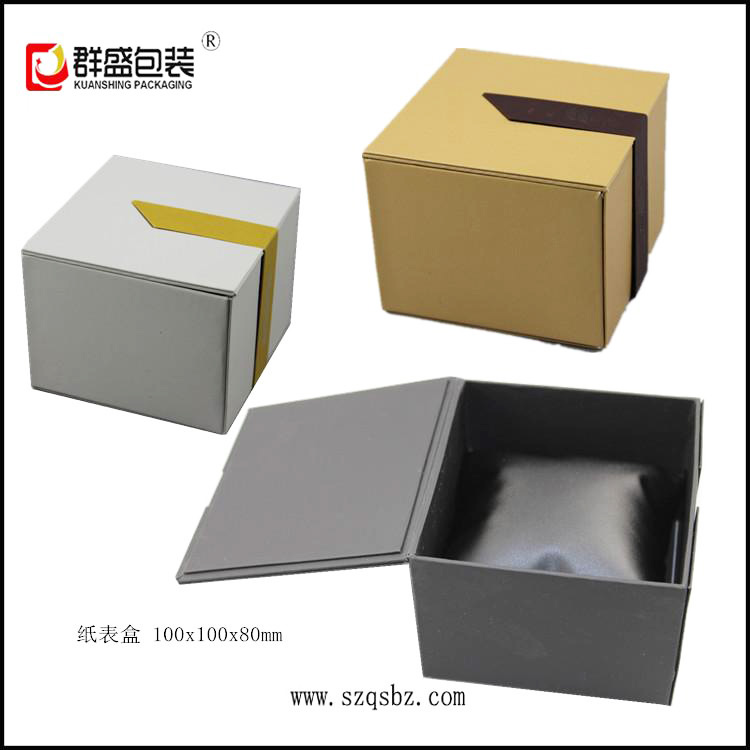 供應(yīng)北京訂制橙色印刷手表盒子  天地蓋印刷表盒子  表盒廠家