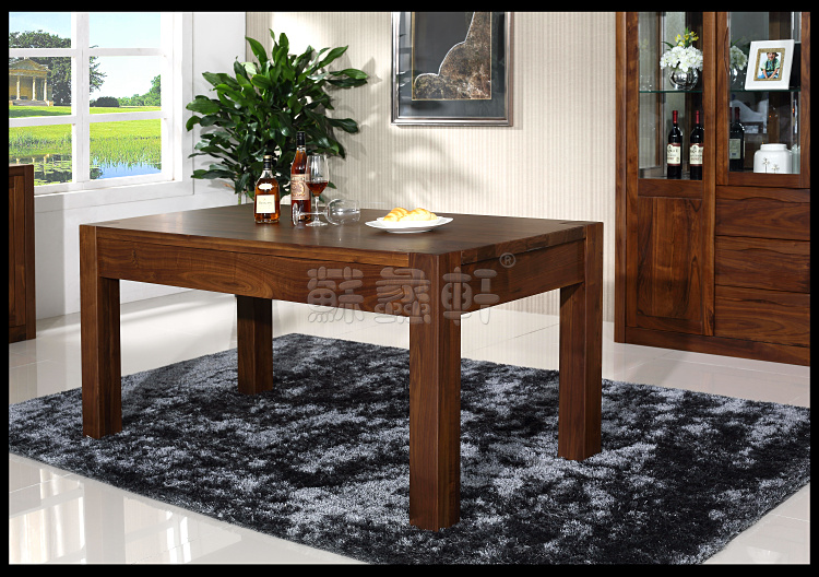 供應(yīng)北美黑胡桃實(shí)木餐桌椅子一桌六椅蘇州實(shí)木家具實(shí)木工廠直銷(xiāo)蘇州餐桌餐椅