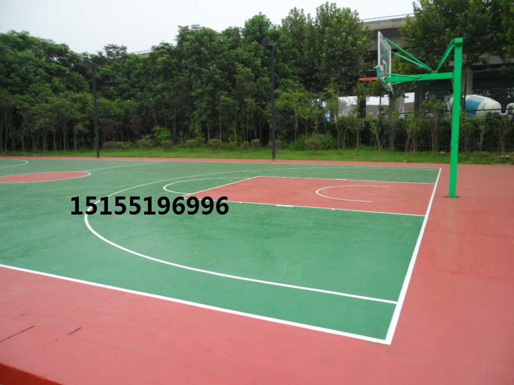球場(chǎng)硅PU地坪 籃球場(chǎng)彈性地坪 聚氨酯地坪