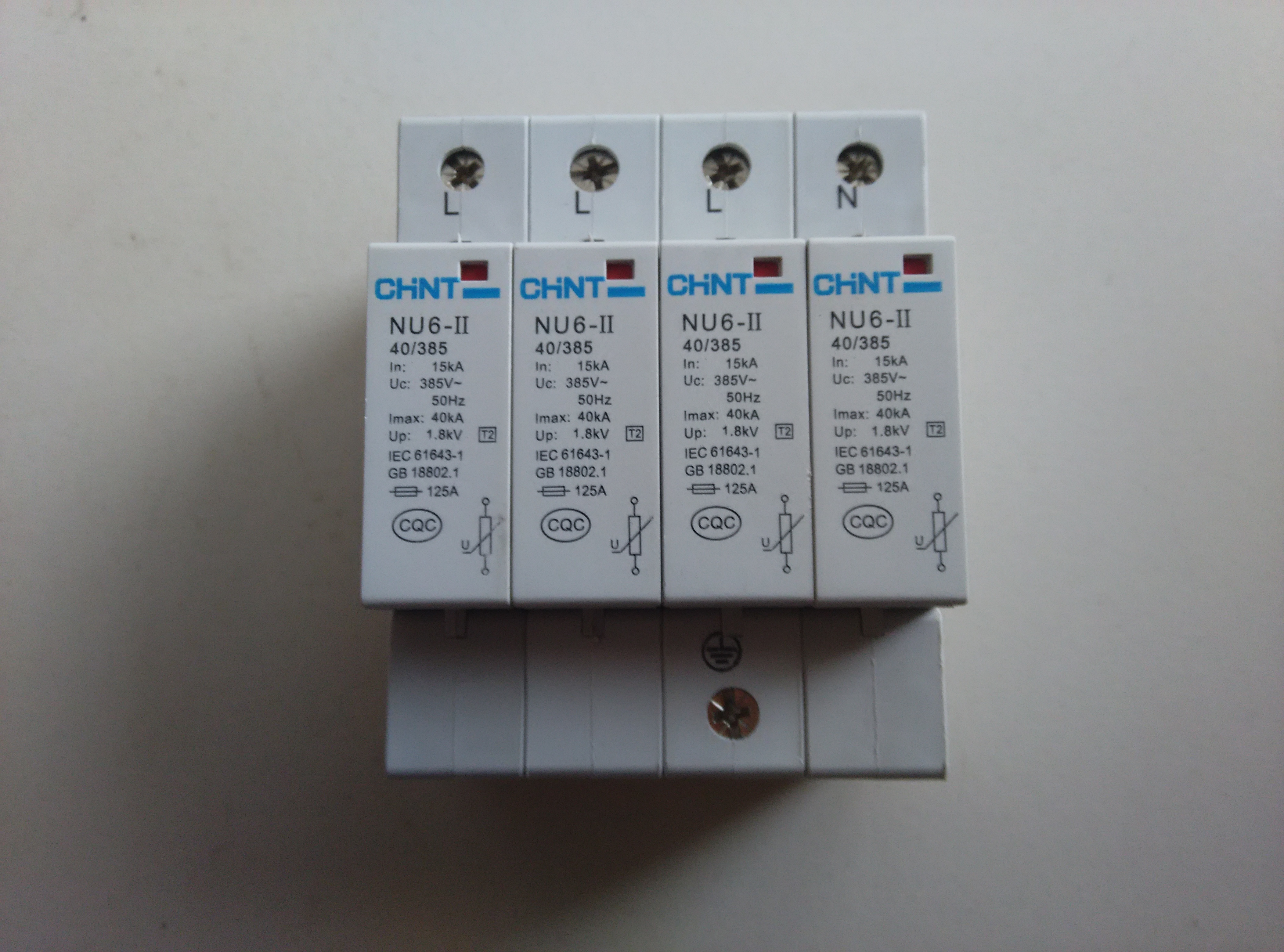 供應正泰防雷浪涌保護器NU6-II20KA40KA60KA3P4