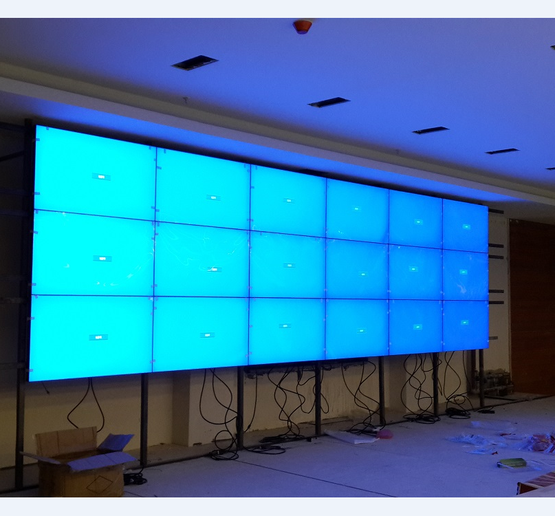 企業(yè)展覽展示大屏幕拼接墻高清LED拼接屏46寸無(wú)縫液晶拼接屏