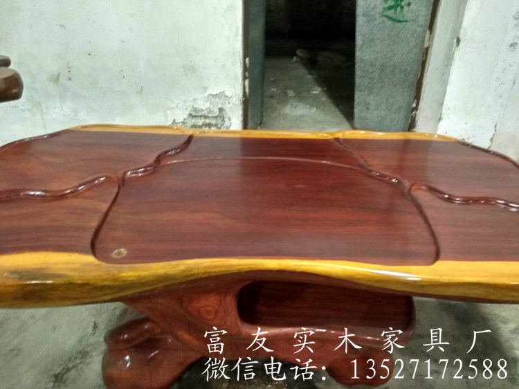 供應(yīng)金絲楠木根雕茶幾整體雞翅木茶臺