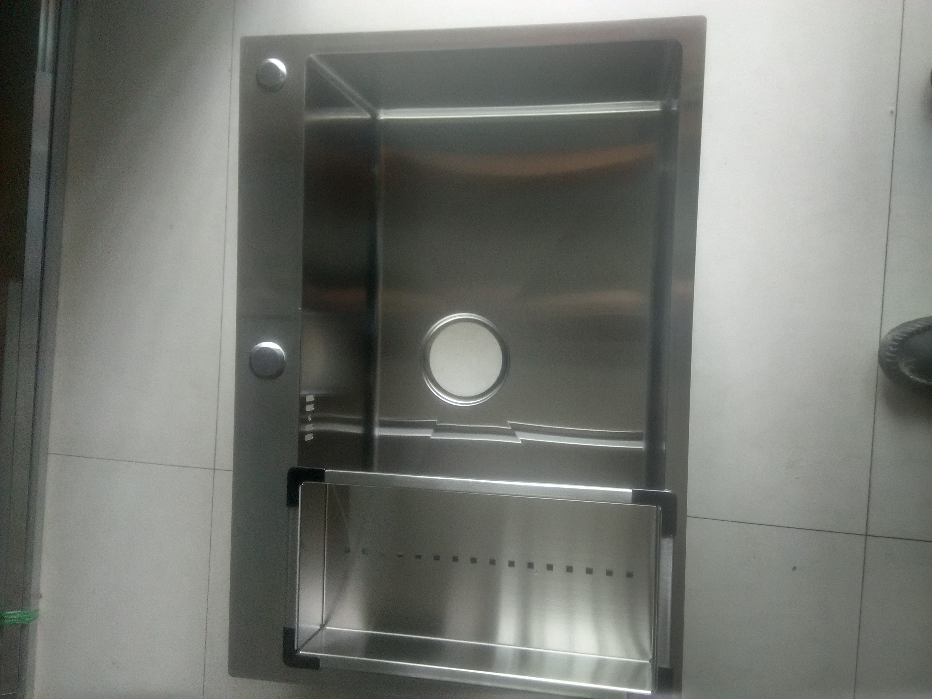 供應(yīng)304不銹鋼純手工加厚底槽水池 陶瓷合金櫥柜 不銹鋼整體櫥柜