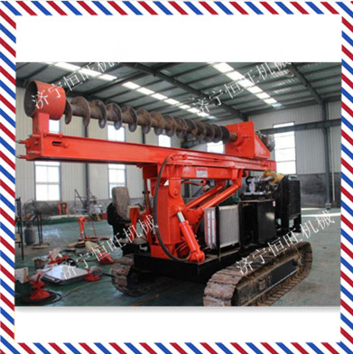 供應(yīng)恒旺HWG-300L光伏打樁機 小型履帶地基加固打樁機