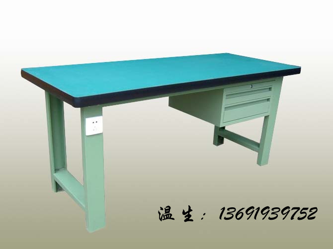 供應(yīng)抽屜式防靜電工作桌，佛山防靜電工作臺(tái)，山水掛板金典工作臺(tái)
