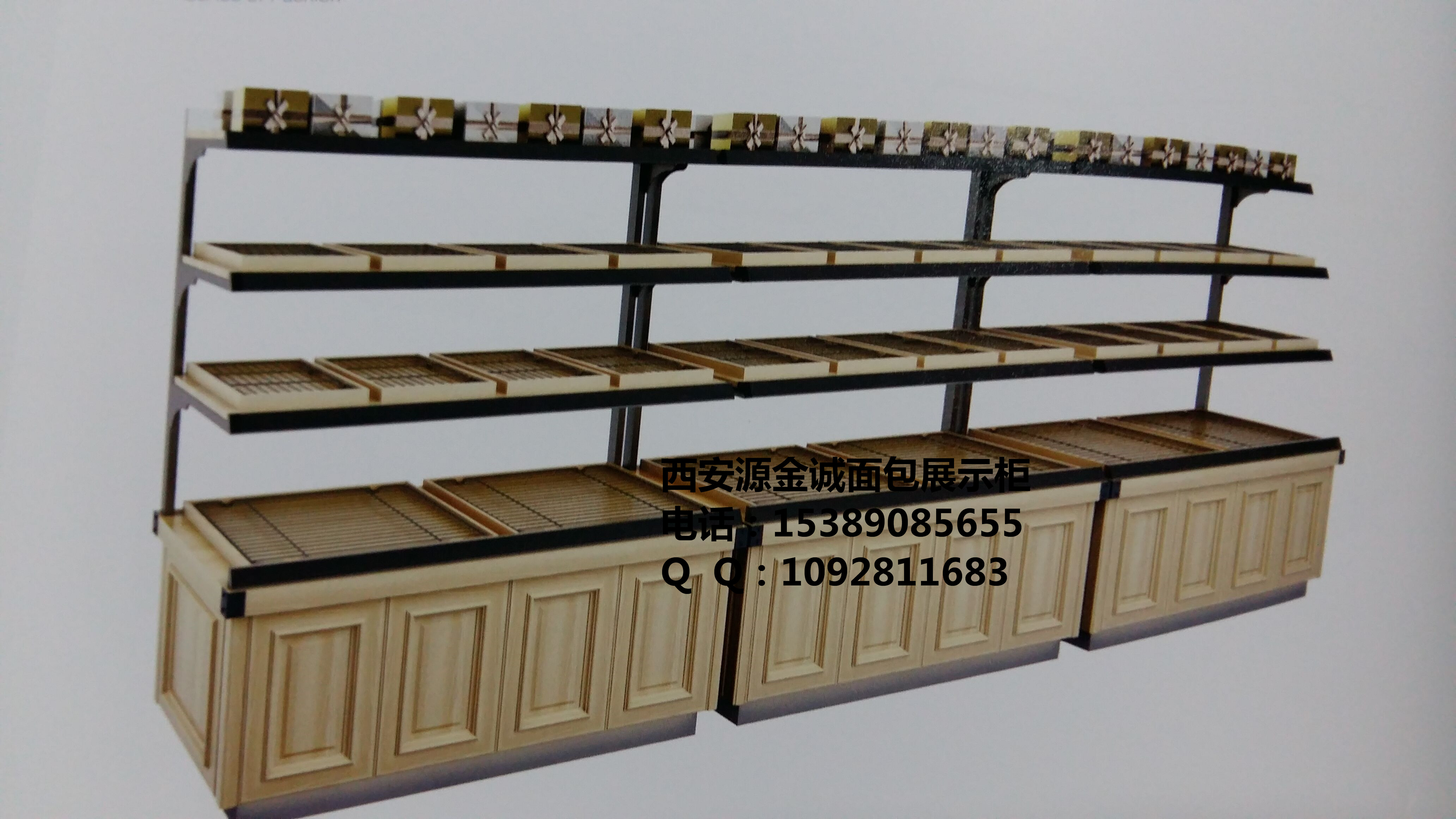 供應(yīng)甘肅單面三層開放式柜，甘肅蛋糕店單面三層開放式柜價(jià)格，甘肅蛋糕店單面三層開放式柜報(bào)價(jià)