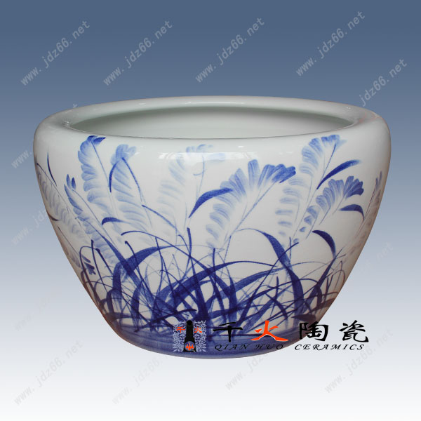供應(yīng)陶瓷魚缸廠家 過濾陶瓷魚缸 自動水循環(huán)
