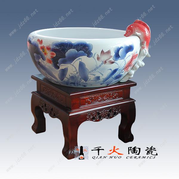 供應(yīng)陶瓷魚缸廠家 過濾陶瓷魚缸 自動水循環(huán)