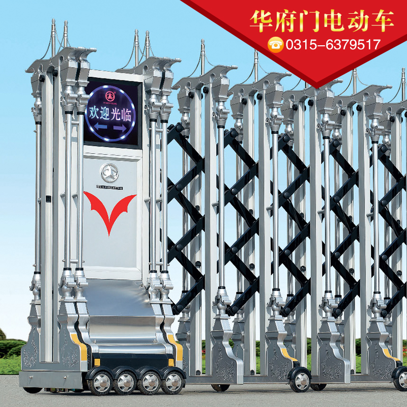 供應廠家直銷生產定制不銹鋼電動門華府門電動車