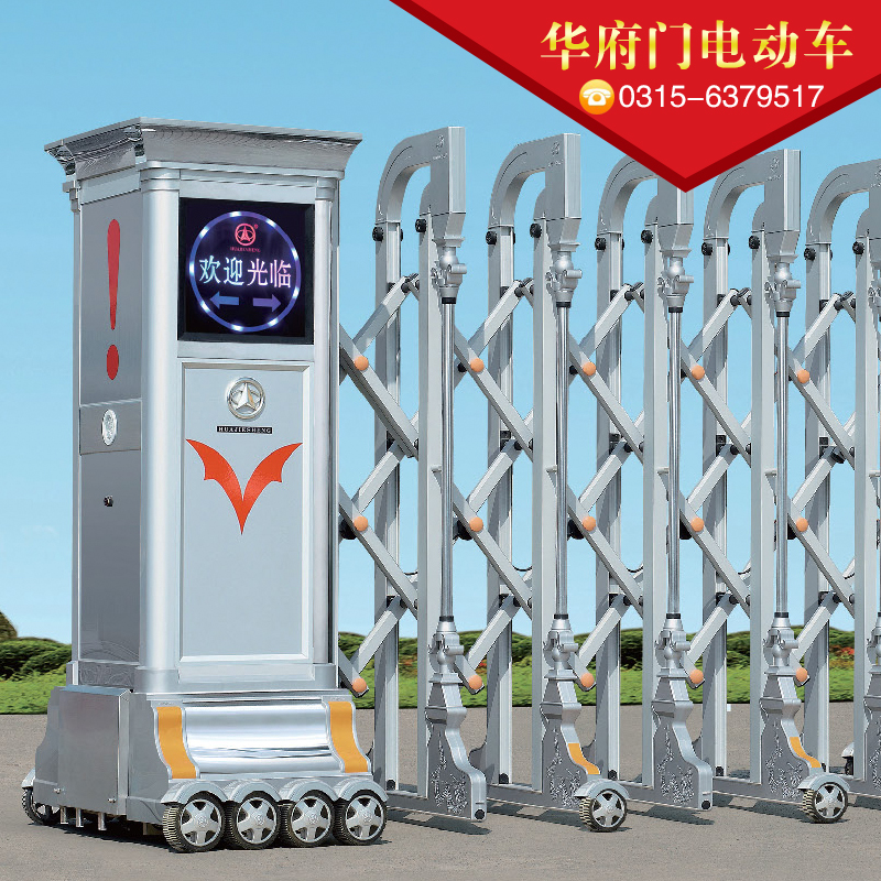 供應廠家直銷生產定制不銹鋼電動門華府門電動車