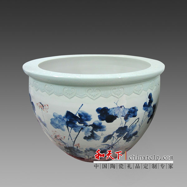 供應(yīng)景德鎮(zhèn)陶瓷魚缸大缸荷花缸廠家
