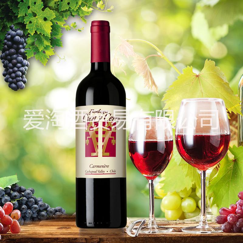 供應(yīng)智利原裝原瓶進口紅酒絲洛赤霞珠紅葡萄酒