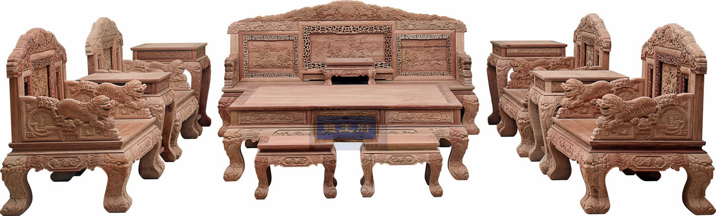 /東陽紅木/雍*紅木家具/紅木廠家/東陽木雕/雍*百獅圖沙發(fā)